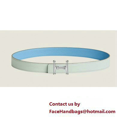Hermes Mors H belt buckle & Reversible leather strap 24 mm 01 2023